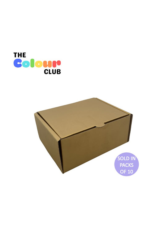Gold Medium Flip Lid Shipper Box (200x150x85mm) (Pack of 10)