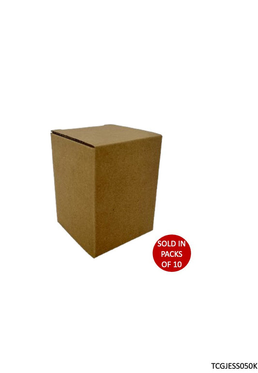 Candle Box (Kraft) 83x83x110mm (Pack of 10)