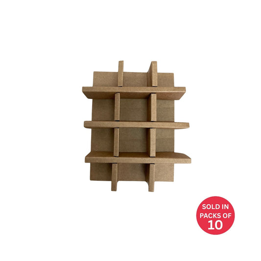 Small Chocolate Box INSERTS ONLYS (Kraft) (Pack of 10)