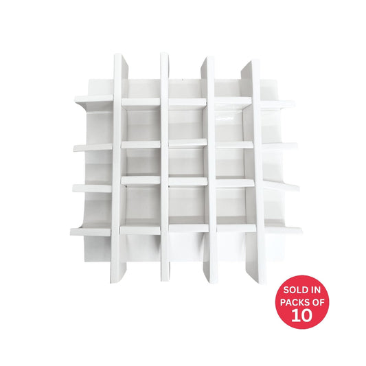 Square Chocolate Box INSERTS ONLY (White) (Pack of 10)