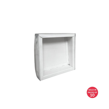 Single Cookie Box (White) 126x125x30mm