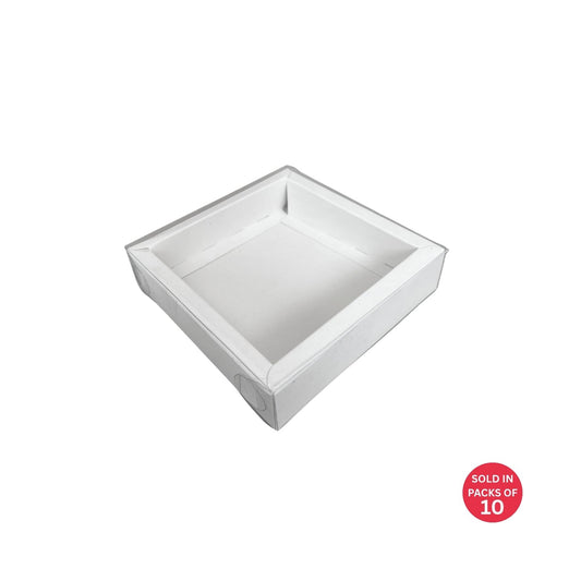 Single Cookie Box (White) 126x125x30mm
