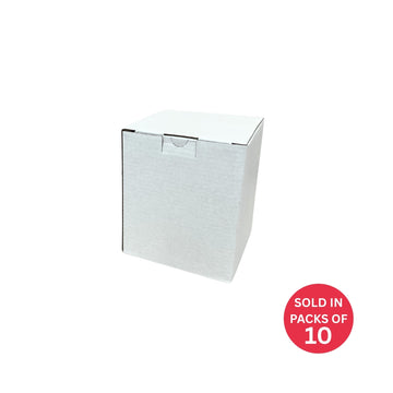 Candle Box (White) 108x108x126mm (Pack of 10)