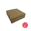 Double Door Gift Box (Kraft) 325x296x108mm (Pack of 10)