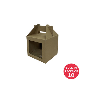 4 x 330ml Can Box (Kraft) 136x136x125mm (Pack of 10)