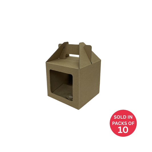 4 x 330ml Can Box (Kraft) 136x136x125mm (Pack of 10)