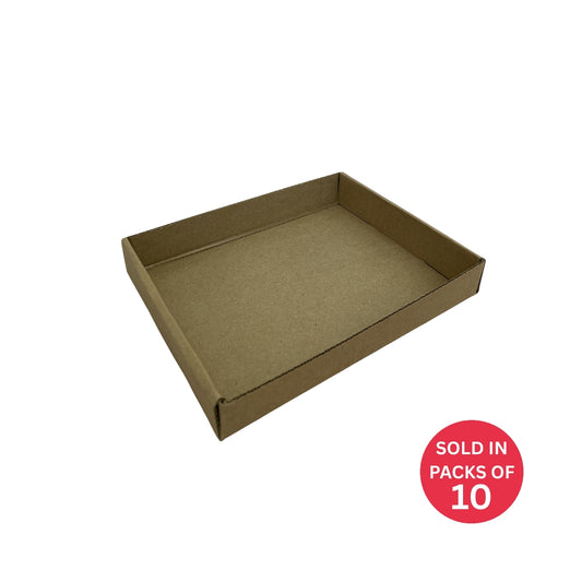 Kraft Tray 200x154x34mm (Pack of 10)