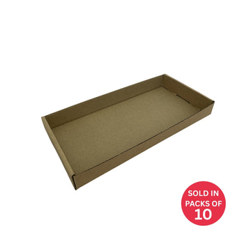 Kraft Tray 256x130x30mm (Pack of 10)