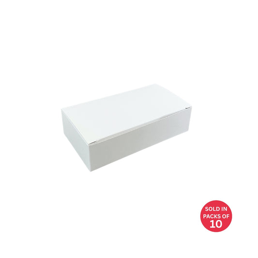 White Trinket Flip Lid Box 150x80x40mm (Pack of 10)