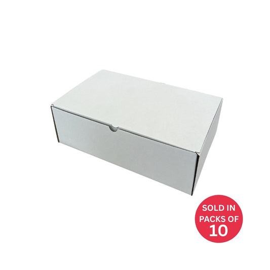 White Shoebox 349x211x111mm (Pack of 10)