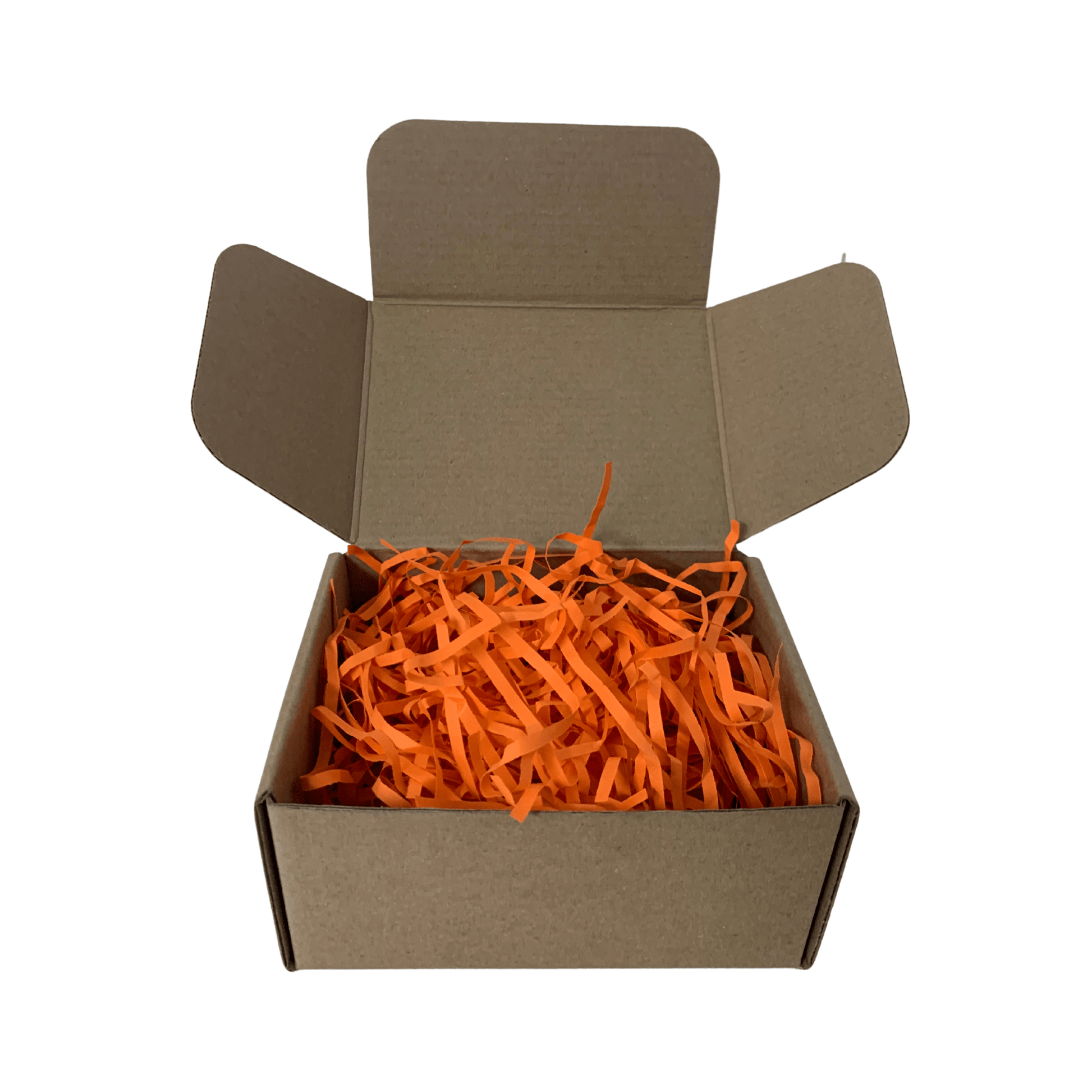orange narrow shredded paper