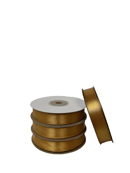 15mm x 30m Satin Ribbon (Gold)