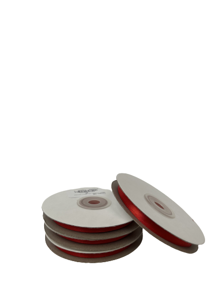 6mm x 30m Satin Ribbon (Red)