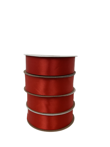 25mm x 30m Satin Ribbon (Red)