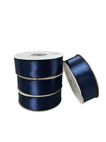25mm x 30m Satin Ribbon (Dark Blue)