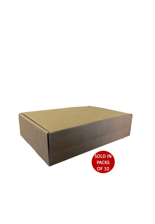 Kraft Shipper Box with Tear Off Strip (270x190x70mm) (Pack of 10)