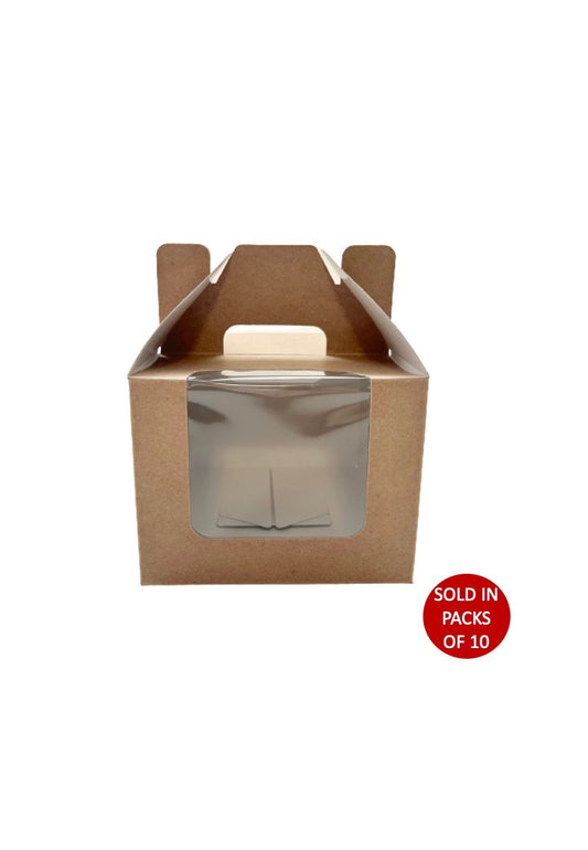Bento Carrier Box (Kraft) 155x155x120mm