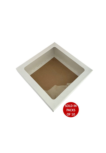 Bento Cake Box (White) 250x250x90mm (Pack of 10)