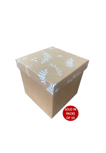 Tall E-Flute Gift Box (Botanical)200x200x200mm (Pack of 10)