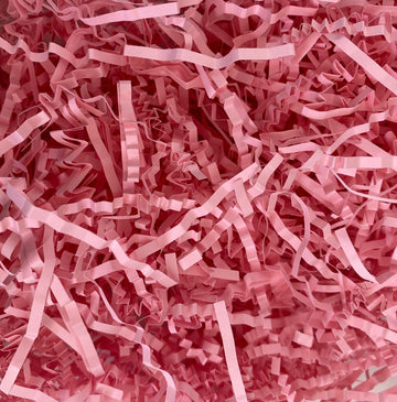 Pink crinkle shredded paper box filler 100 gram packet