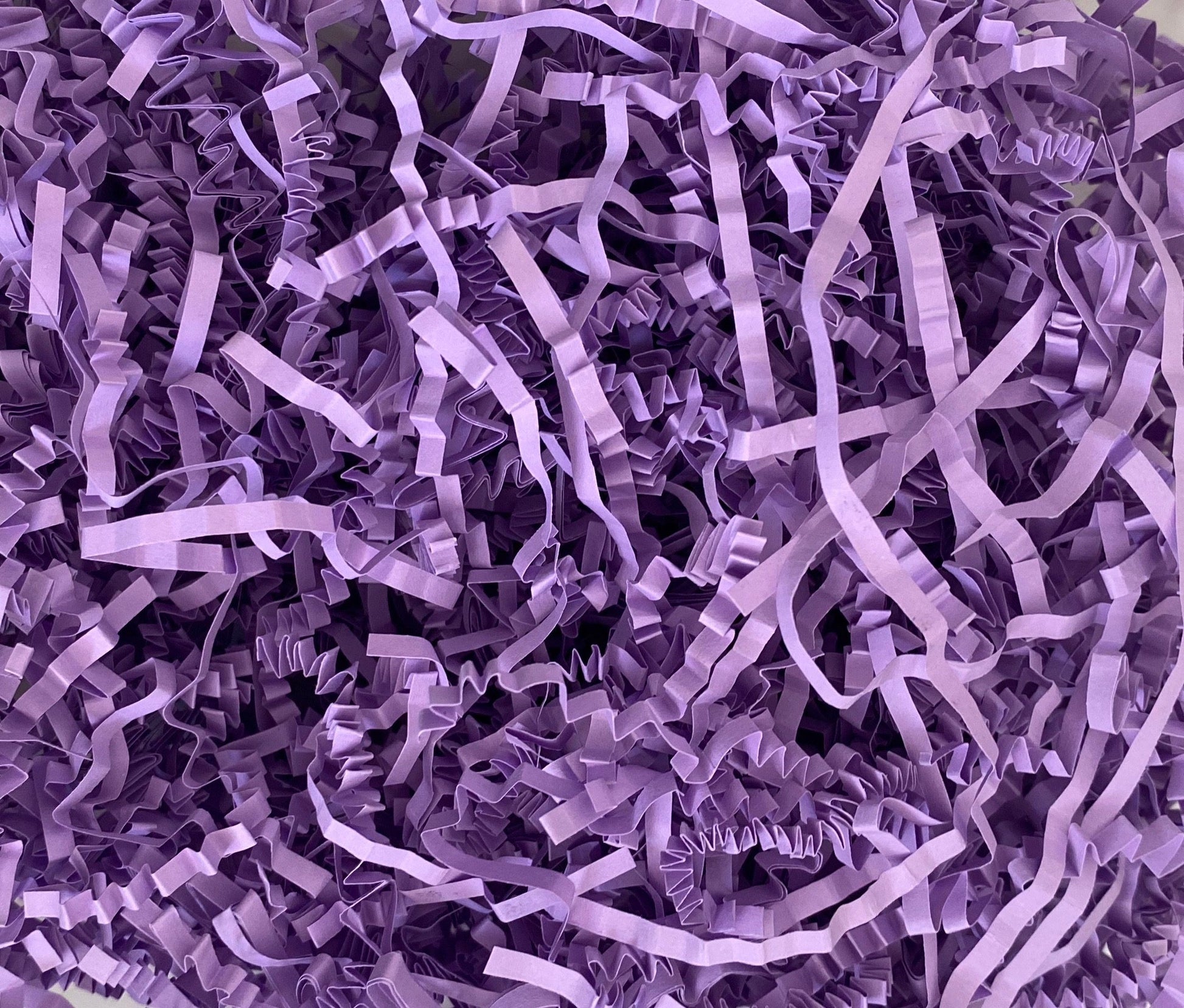 Purple crinkle shredded paper box filler 100 gram packet