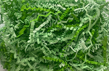 Green infusion crinkle shredded paper box filler 100 gram packet