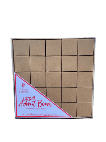 DIY Little Advent Boxes (Kraft)