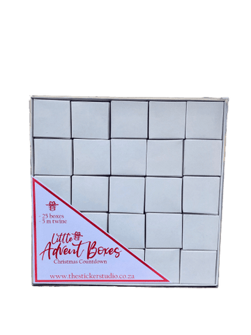 DIY Little Advent Boxes White - In The Box