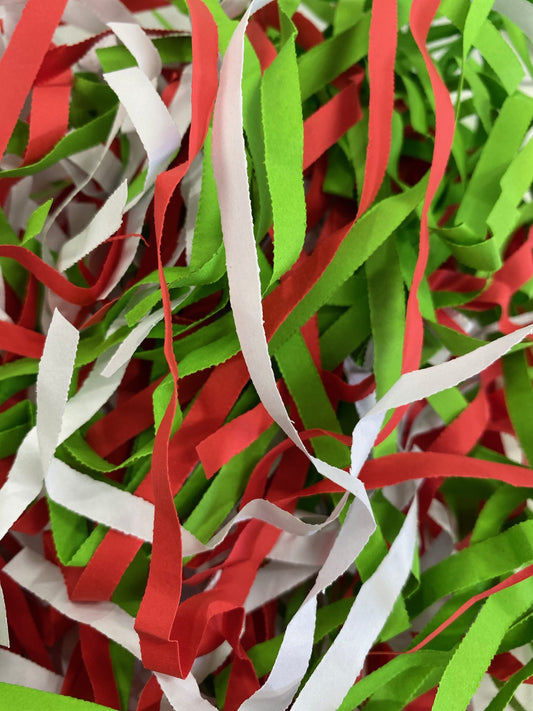 Candy Cane Shredded Paper (90g)