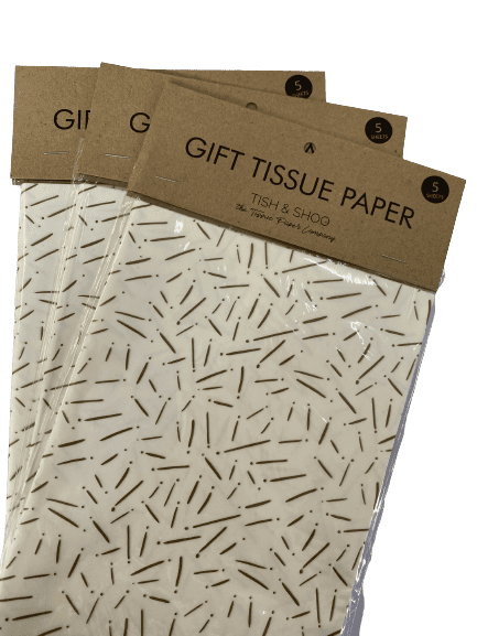 Pine Needles (Gold on White)