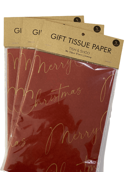 Merry Christmas (Gold on Burgundy)