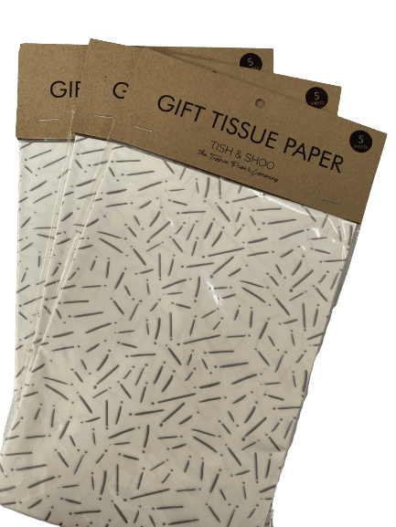 Pine Needles (Silver on White)