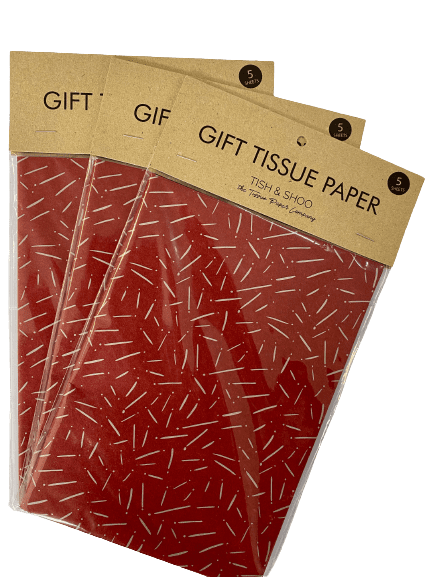 Pine Needles (Silver on Burgundy)