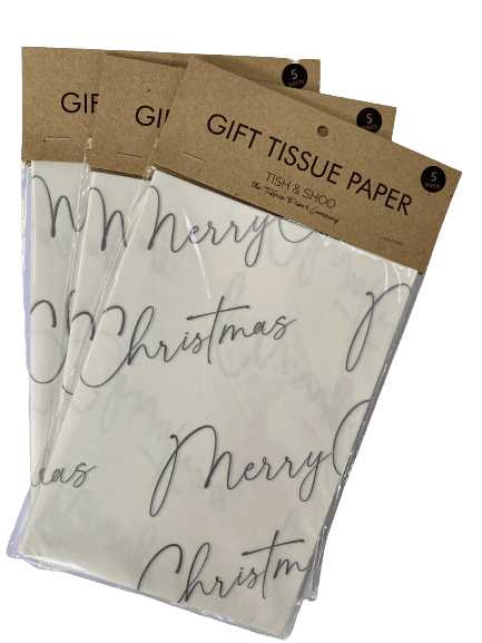 Merry Christmas (Silver on White)