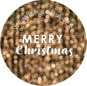 Merry Christmas (Gold) Sticker