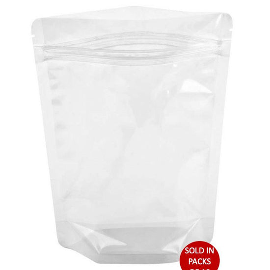 Clear extra large stand up pouch 200x300+120