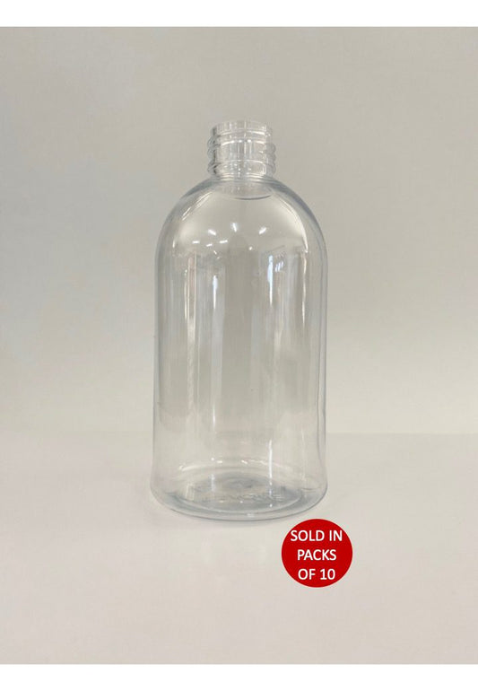250ml PET Clear Bell Bottle (24/410) (Pack of 10)