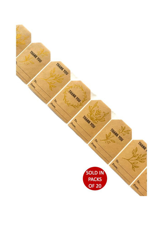 Sticker Tags (Foil) 50x75mm (Pack of 20)