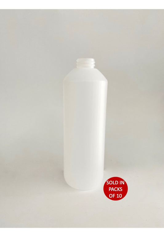 28/410 500ml Natural HDPE Round Bottle