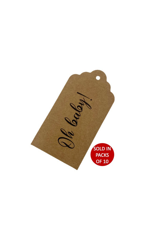 Oh Baby Tag (Kraft)