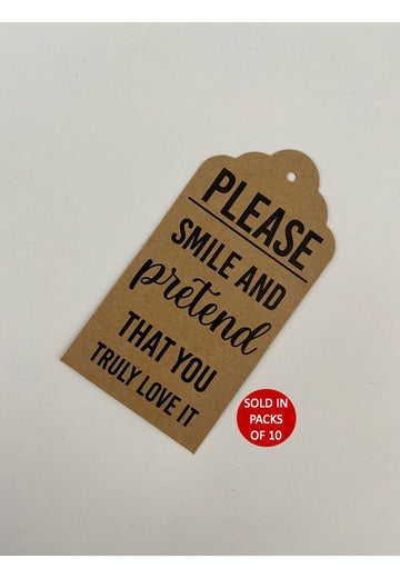 Smile & Pretend Tag (Kraft)