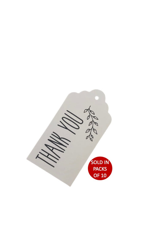 Thank You Branch Tag (White)