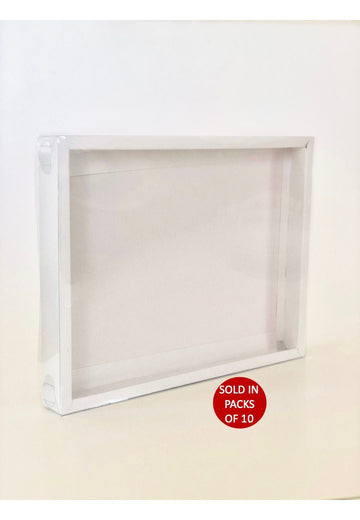 Large Chocolate Box (White) 255x195x30mm (Pack of 10)
