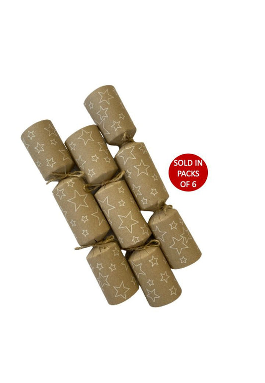 Printed DIY Kraft Crackers (Star) (Pack of 6)