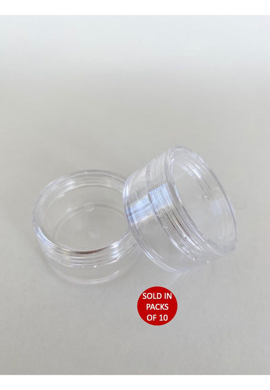 10ml Cream Jar & Lid (Screw on) (Pack of 10)