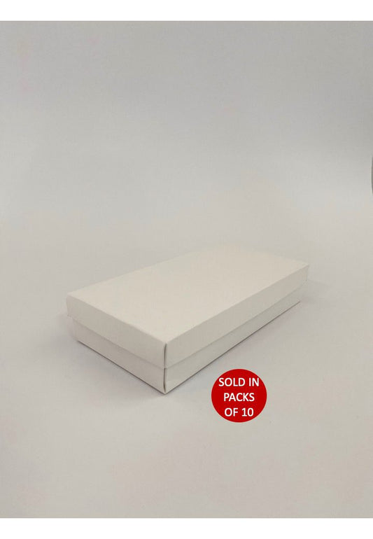 Flat Rectangle Gift Box (White) 200x100x40mm