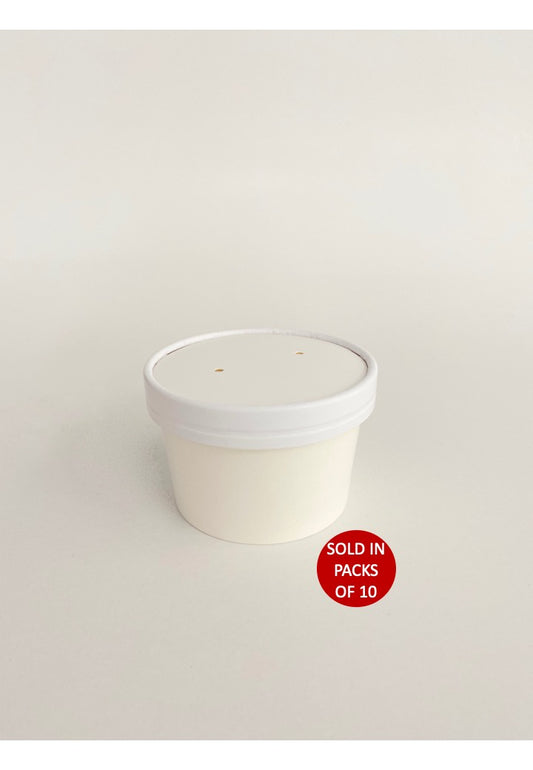 White Ice Cream Tub (250ml)