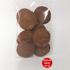 40 mic Poly Prop Flat bags with Euroslot (130x235mm) (Pack of 30)