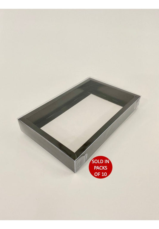 Rectangle Chocolate Box (Black) 139x217x30mm (Pack of 10)