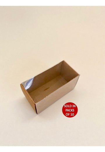 3 Macaron Box (Base & Sleeve) (Kraft) 85x46x41mm (Pack of 10)
